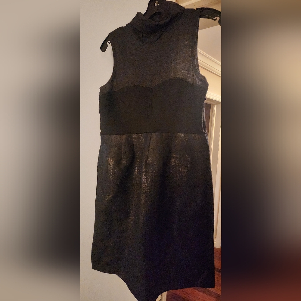 Theory Strapless Black Dress